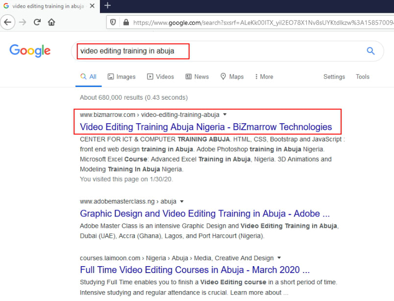 VIDEO EDITING TRAINING search